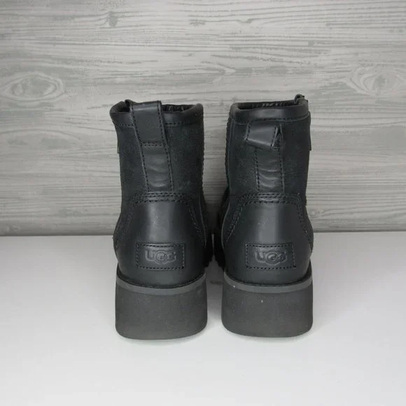 UGG Black Leather Ankle Booties - Picture 5 of 6